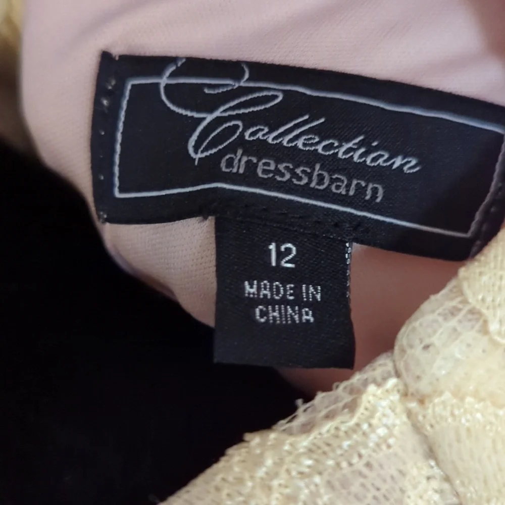 Yellow lace formal dress - Picture 2 of 4